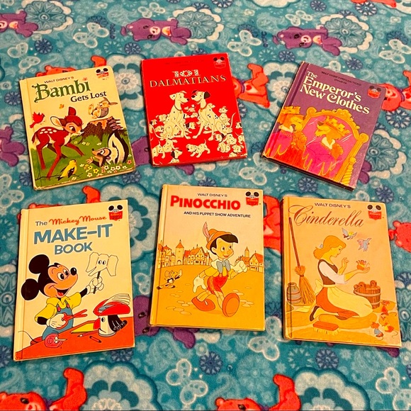 Vtg 70’s DISNEY Hardover Kids Books Vintage Bundle